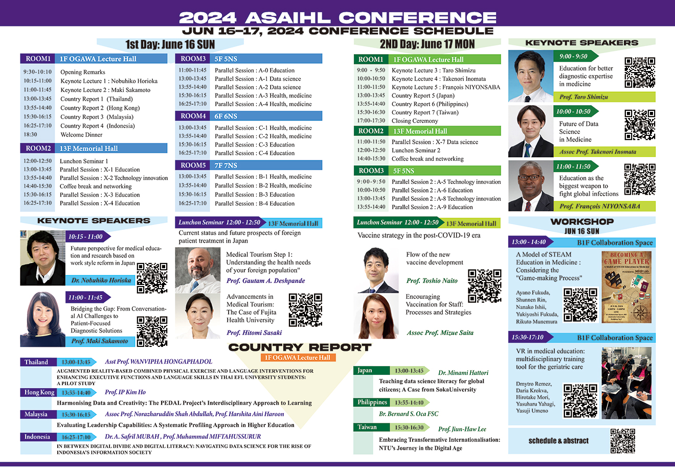 CONFERENCE SCHEDULE